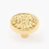 Lee Valley Knobs>Cast Roped Flower Knob