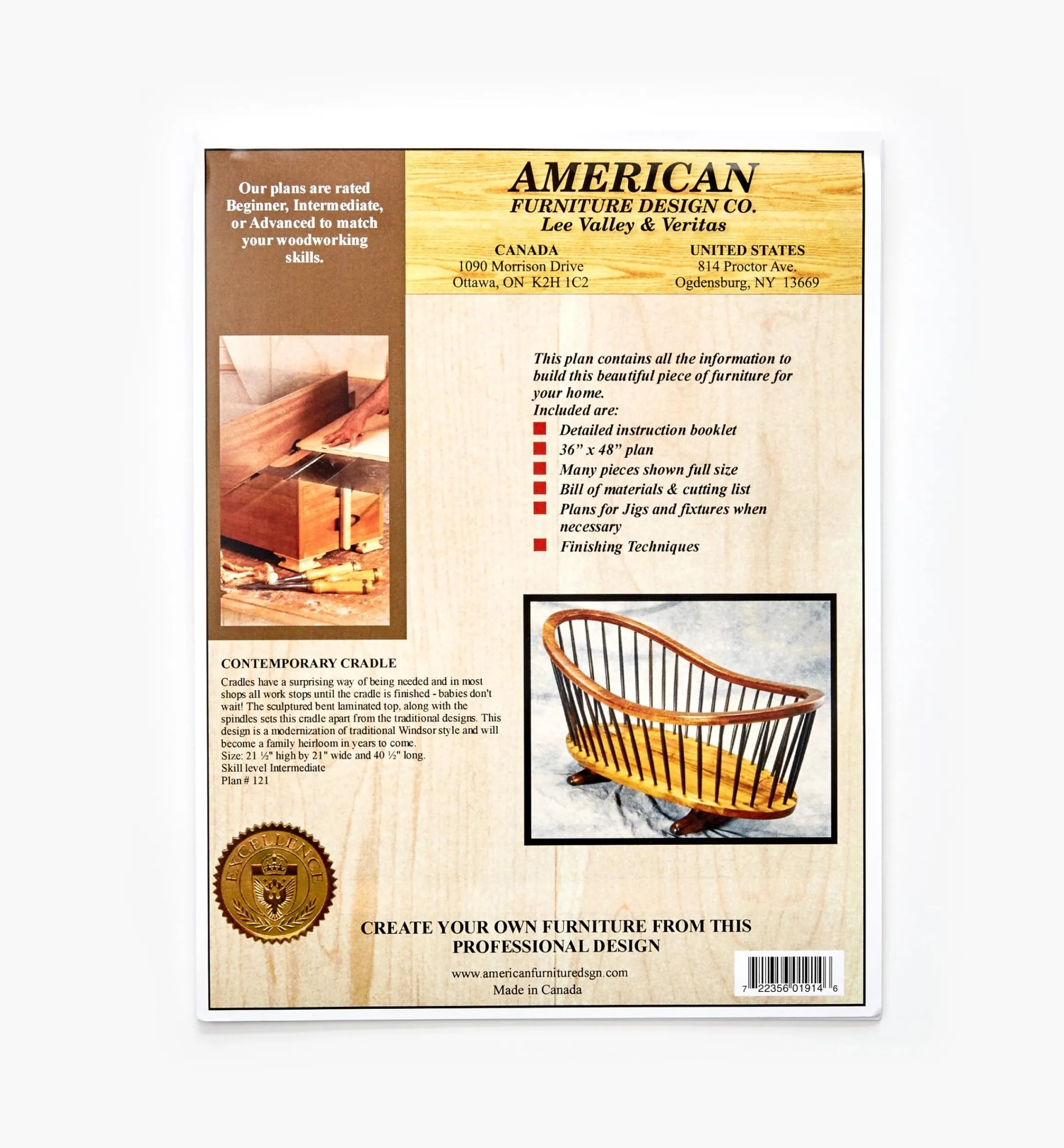 Lee Valley Plans>Contemporary Cradle Plan