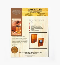 Lee Valley Plans>Contemporary Entertainment Center Plan