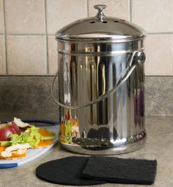 Lee Valley Composting|Composting>Countertop Compost Pail