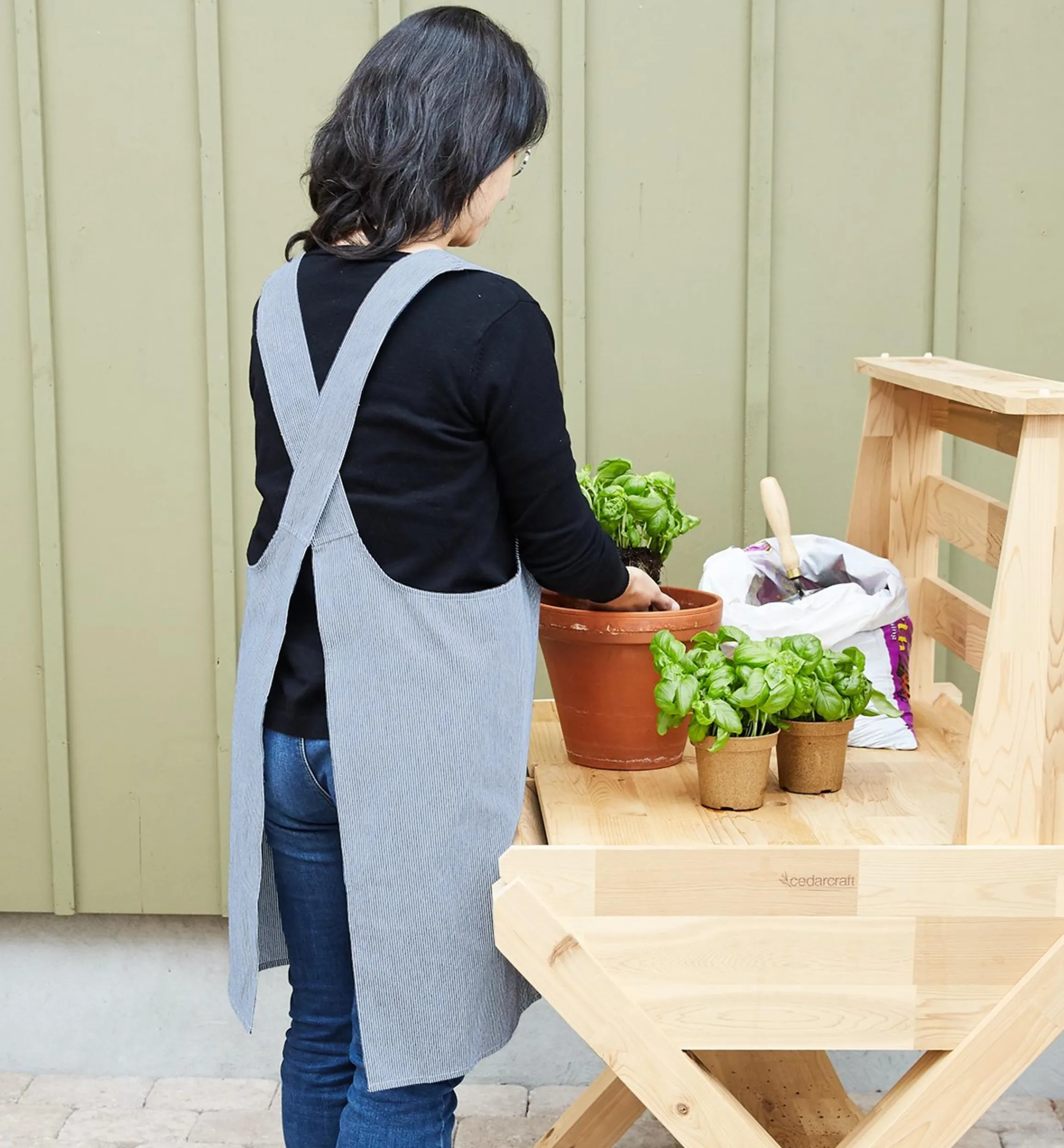 Lee Valley Linens>Cross-Back Apron