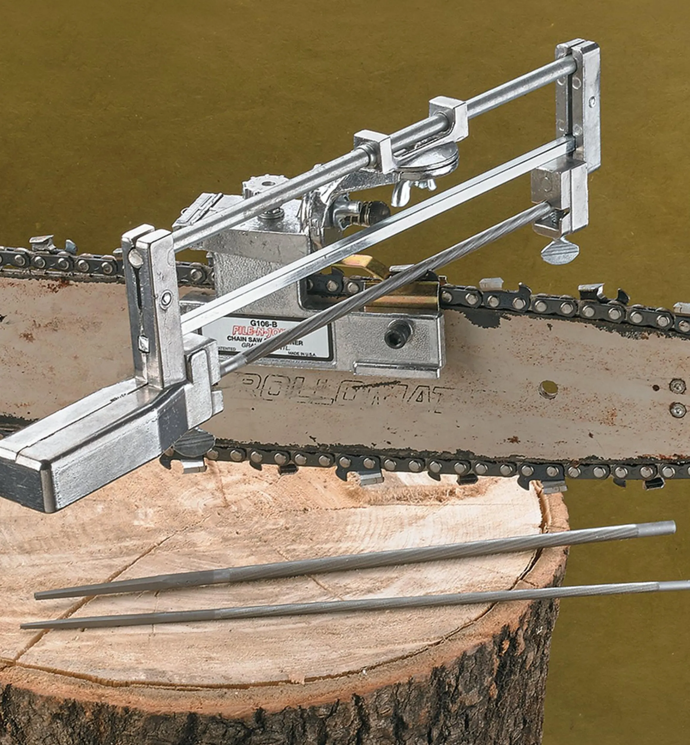 Lee Valley Sharpening>Deluxe Chain-Saw Sharpener