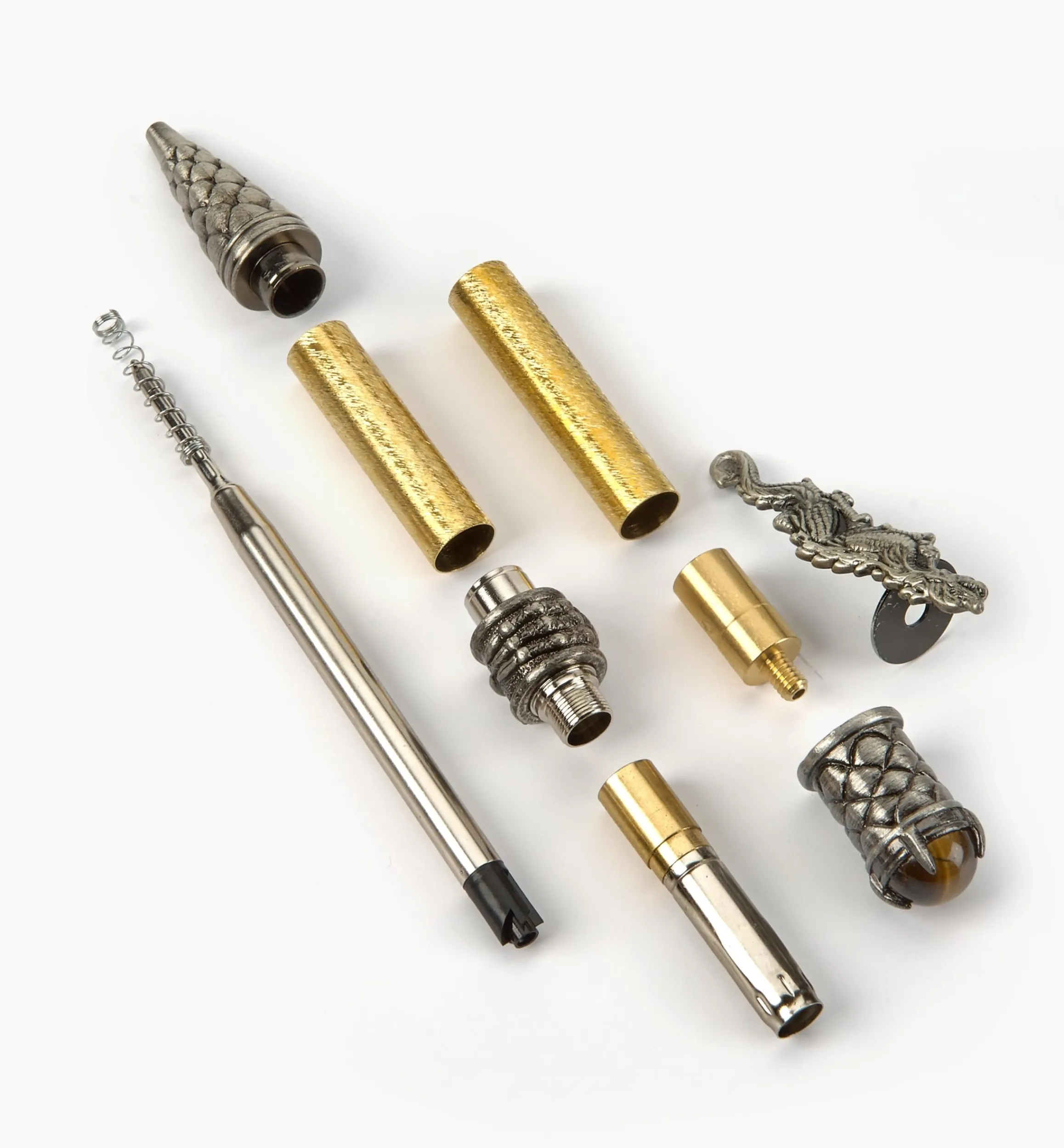 Lee Valley Project Supplies>Dragon Ballpoint Twist Pen Hardware