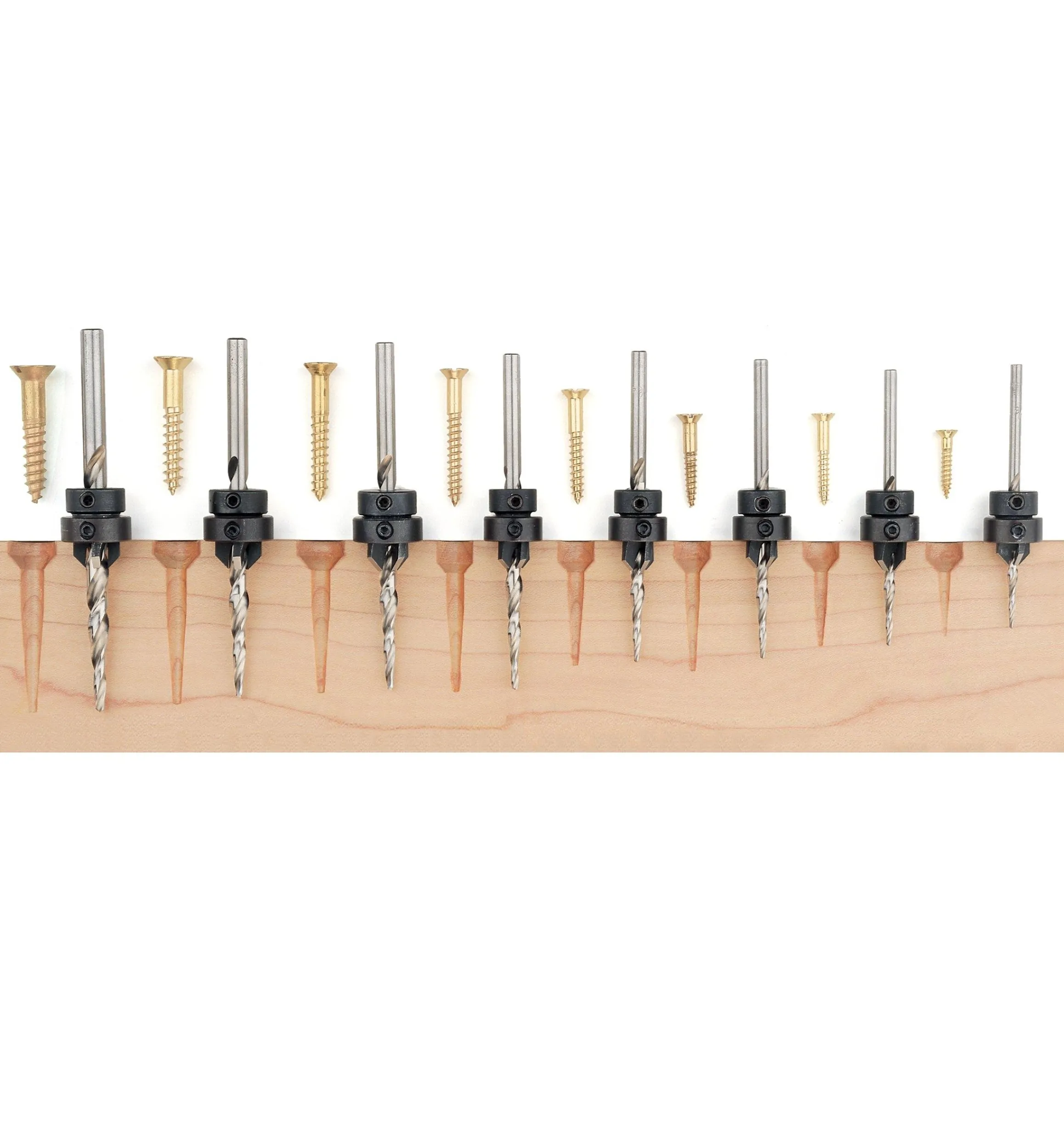 Lee Valley Power Tool Accessories>Drill Bit/Countersink/ Counterdrill Sets