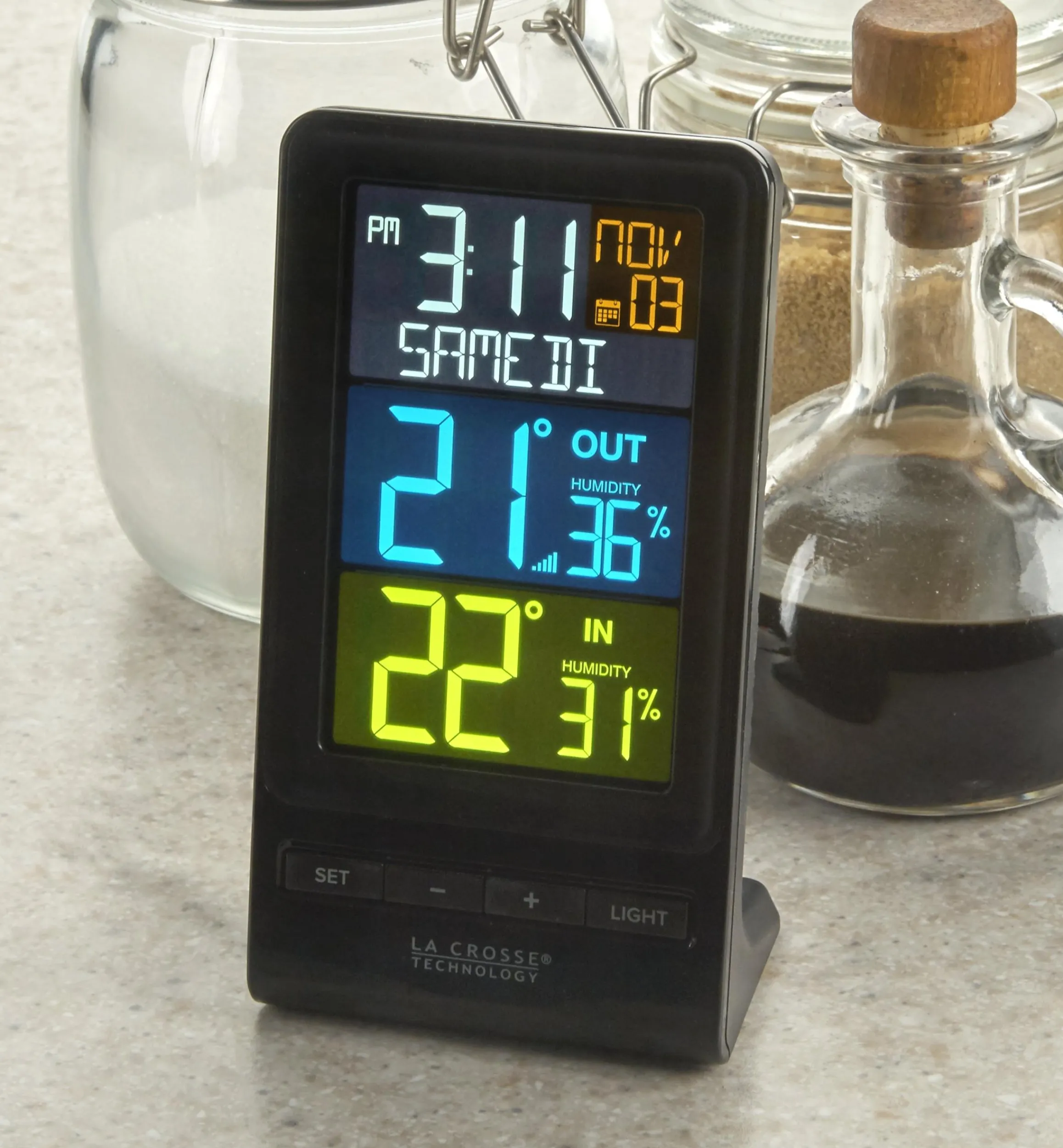 Lee Valley Weather Measurement>Dual-Display Indoor/Outdoor Weather Station