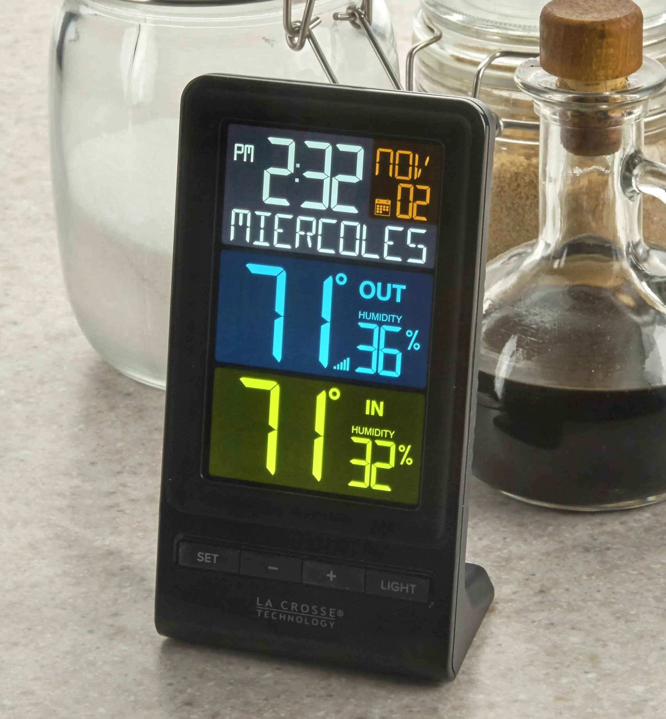 Lee Valley Weather Measurement>Dual-Display Indoor/Outdoor Weather Station