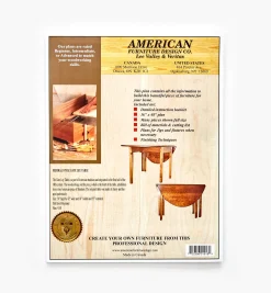 Lee Valley Plans>Federal-Style Gateleg Table Plan