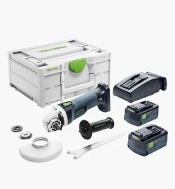 Lee Valley Power Tools>Festool Cordless Angle Grinder AGC 18-115 5,0 EBI-Plus