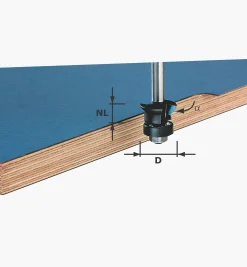 Lee Valley Routing>Festool Edge-Trimming Chamfer Cutter