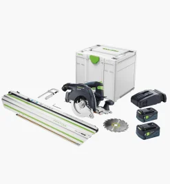 Lee Valley Power Tools>Festool HKC 55 5 Cordless Track Saw Set
