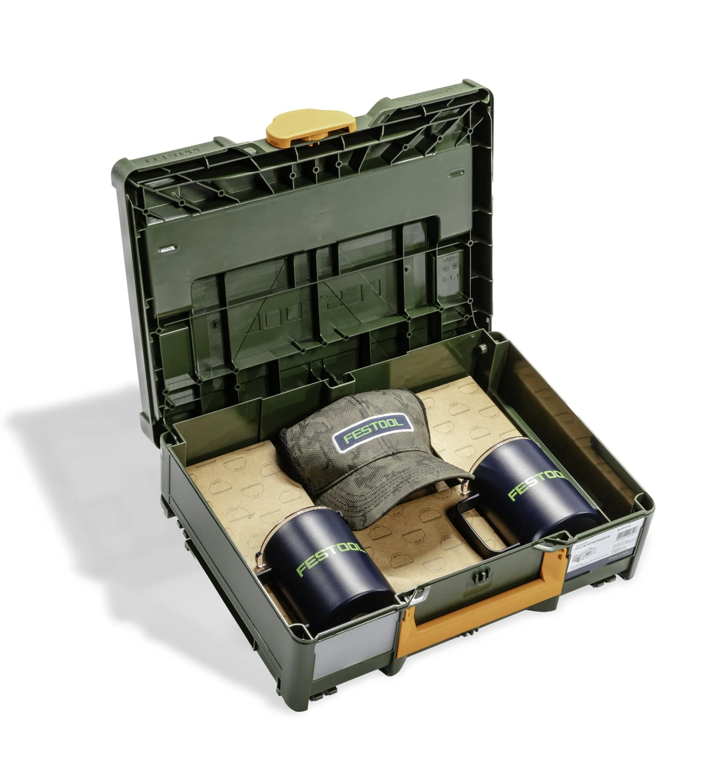 Lee Valley Safety Gear>Festool Outdoor Systainer Case With Hat & Mugs