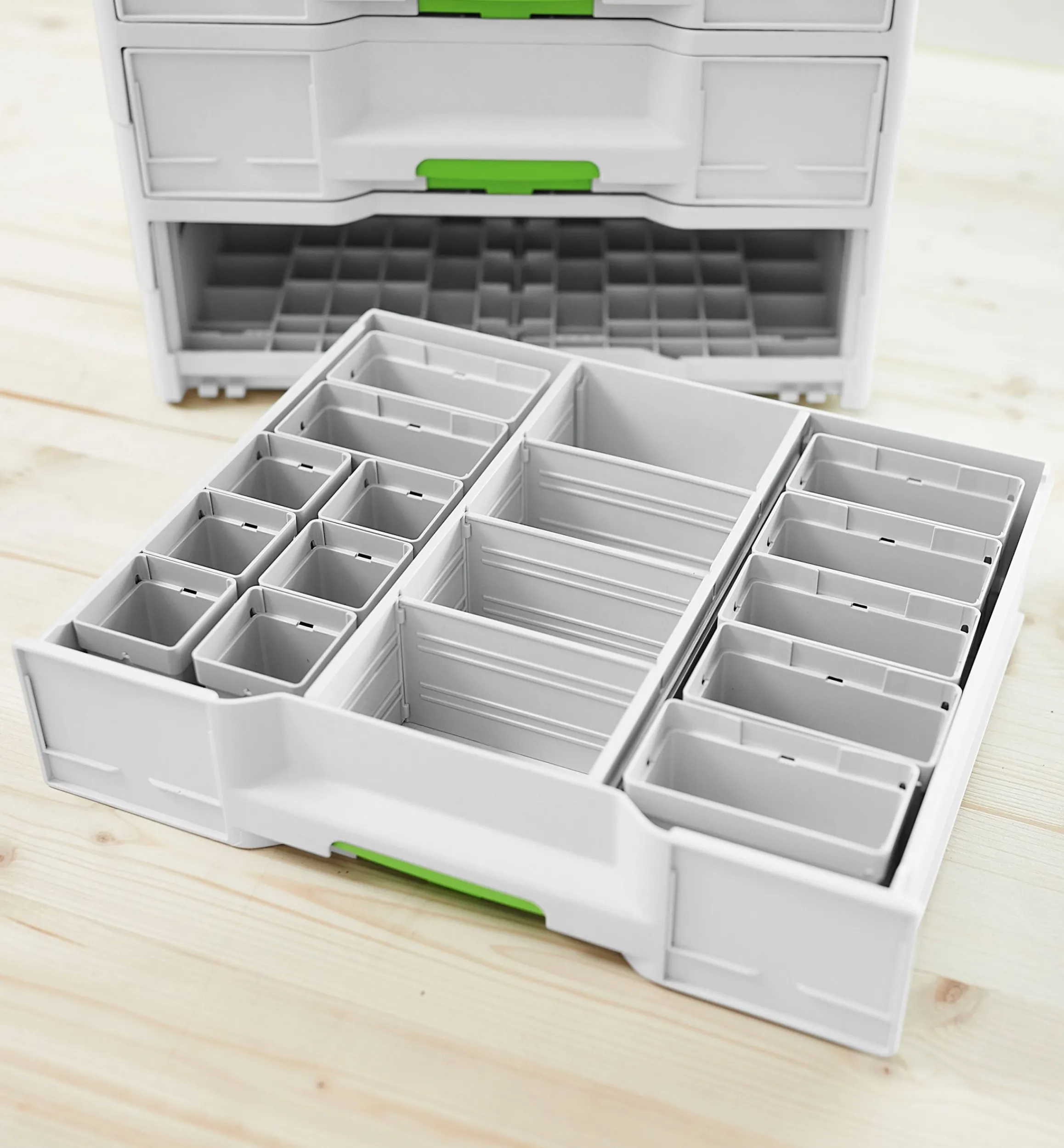Lee Valley Workshop>Festool Plastic Container Set 50 × 50/50 × 100 × 68
