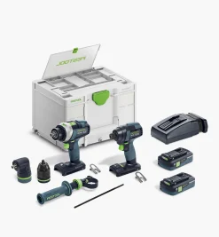 Lee Valley Power Tools>Festool TID 18 Impact Driver & TPC 18/4 Hammer Drill Set