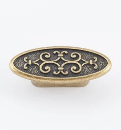 Lee Valley Knobs>Filigree Oval Knob