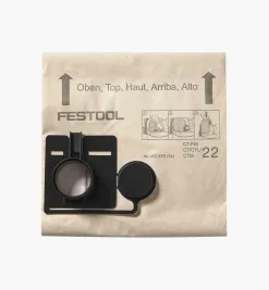 Lee Valley Workshop>Filter Bags For Festool CT 22 E & CT 33 E Mobile Dust Extractors