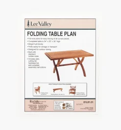 Lee Valley Plans>Folding Table Plan