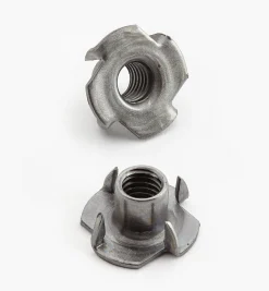 Lee Valley Jig & Fixture Parts>Four-Prong T-Nuts (3/8-16 Thread)