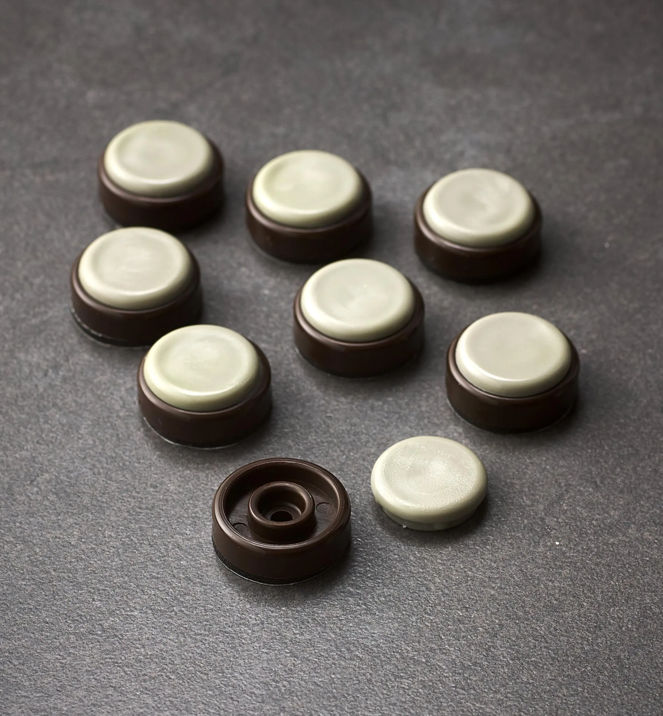 Lee Valley Glides>Furniture Sliders, Chocolate Color