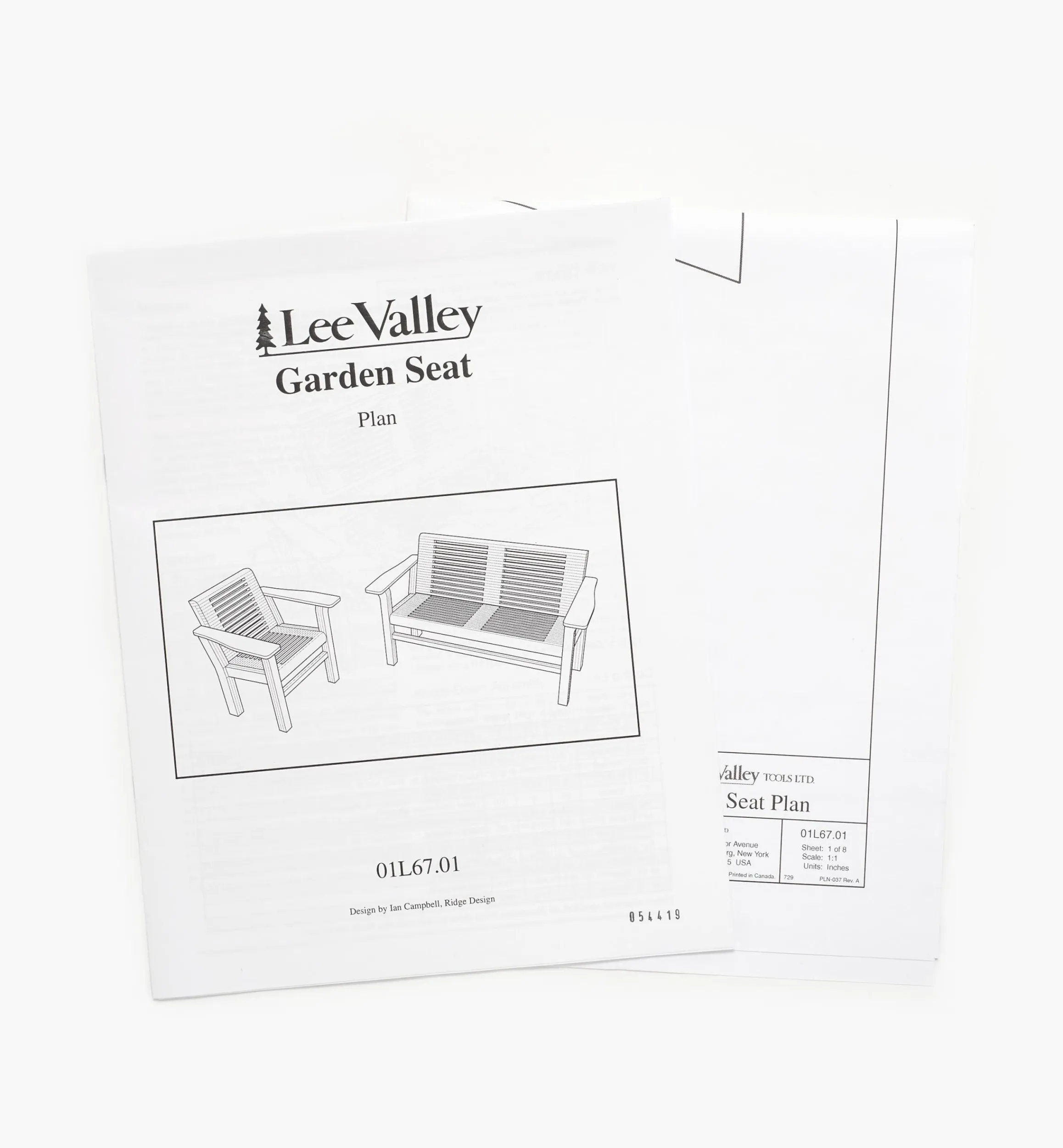 Lee Valley Plans>Garden Seat Plan