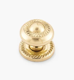 Lee Valley Knobs>Georgian Brass Knob