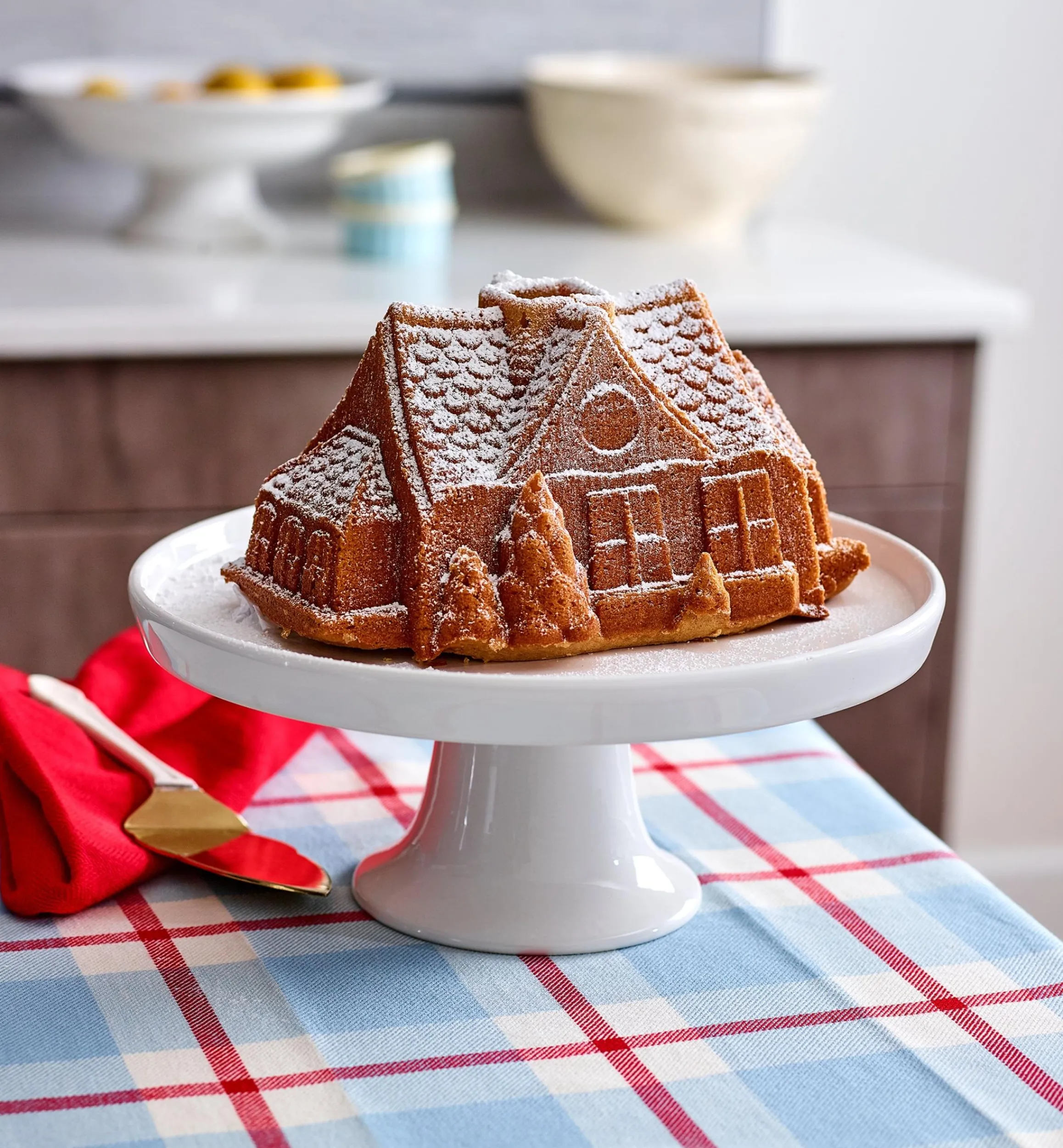 Lee Valley Bakeware>Gingerbread House Bundt Pan