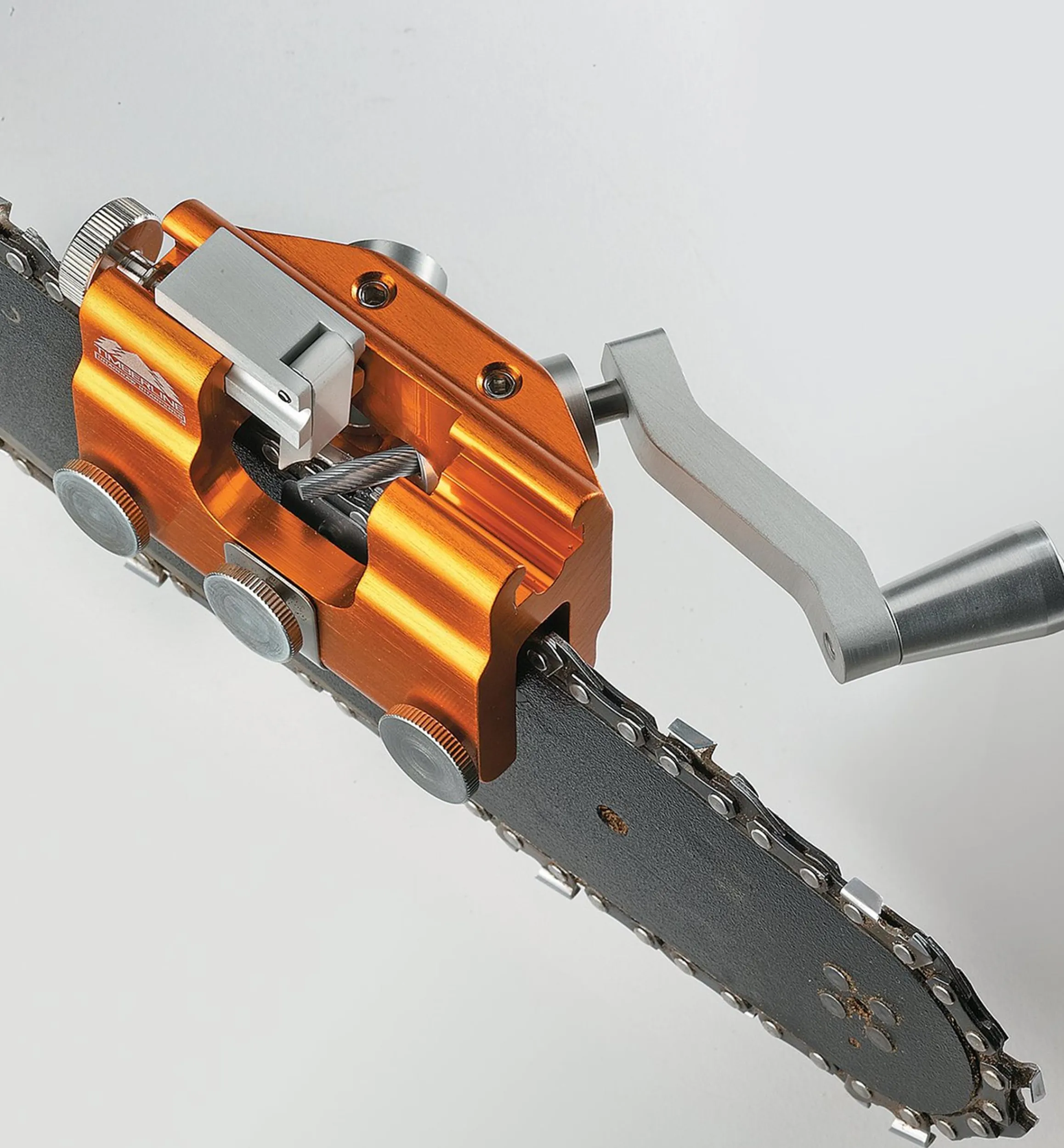 Lee Valley Sharpening>Hand-Crank Chain-Saw Sharpener