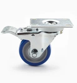 Lee Valley Casters & Wheels>Heavy-Duty Polyurethane Swivel Locking Casters