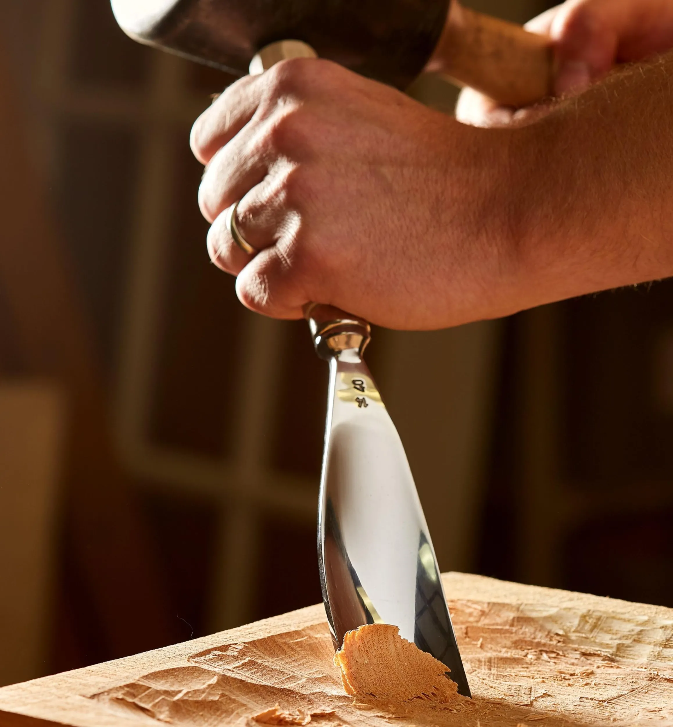 Lee Valley Hand Tools>Hirsch Large #5 Bent Gouge