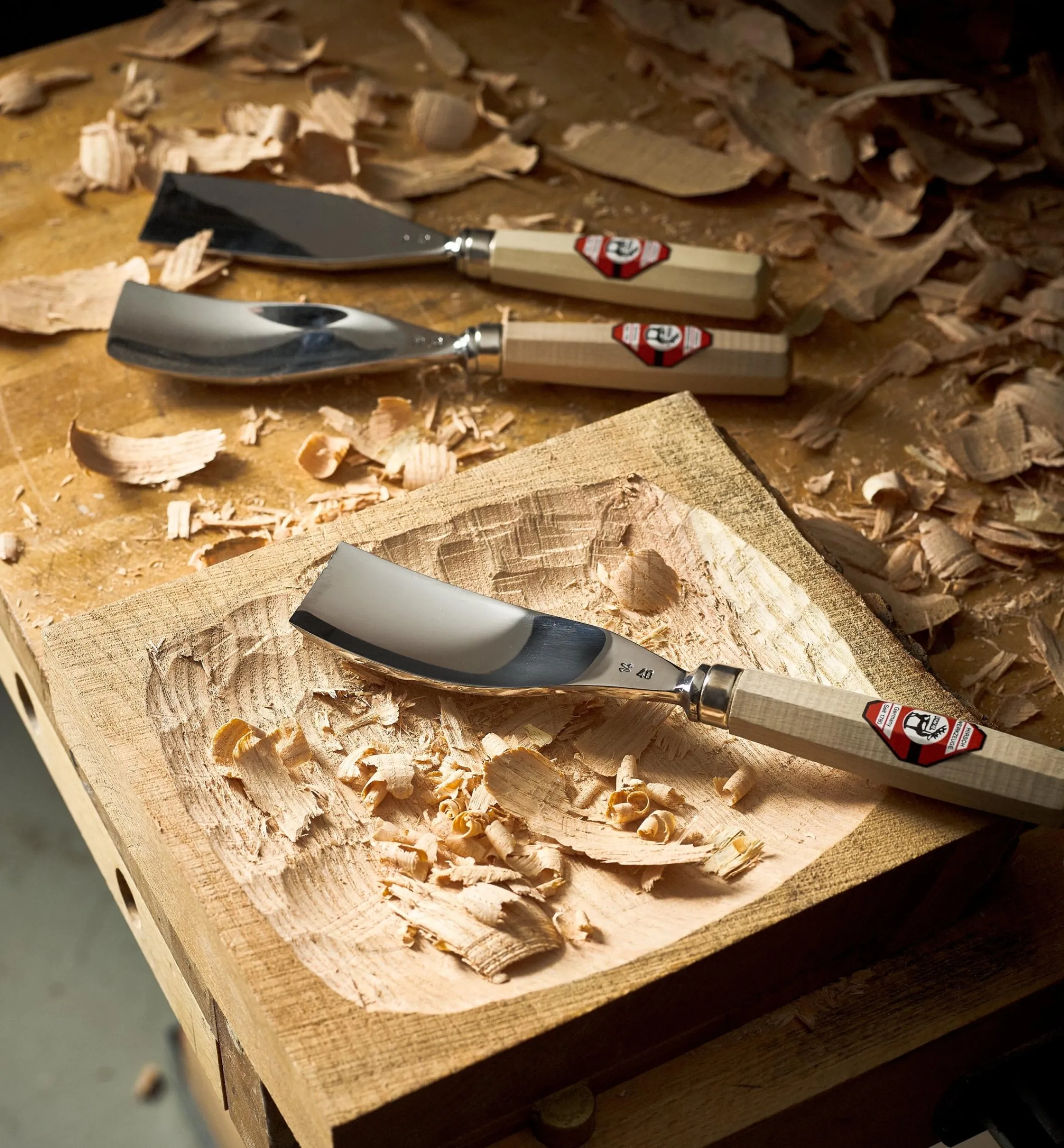 Lee Valley Hand Tools>Hirsch Large #5 Bent Gouge