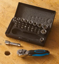 Lee Valley Hand Tools>Imperial Compact 28-piece Ratchet Set