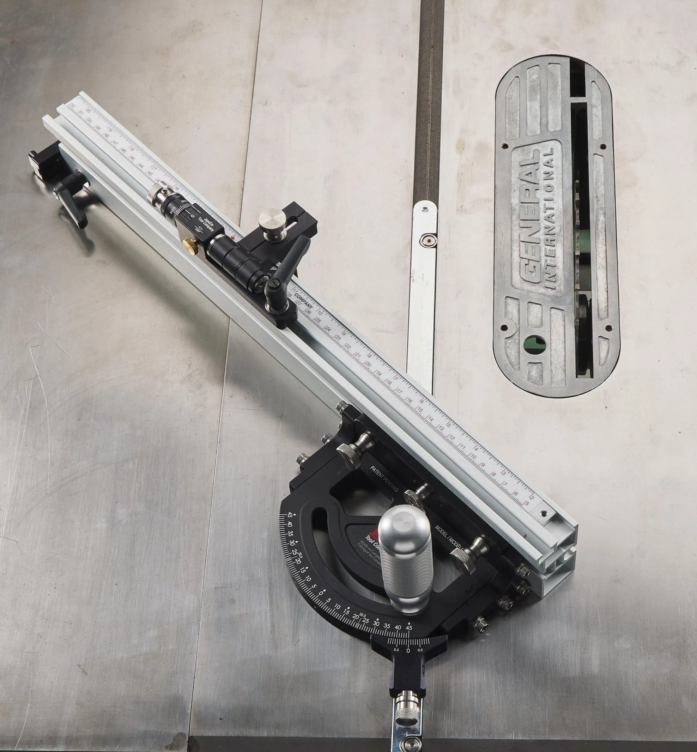 Lee Valley Power Tool Accessories>JessEm Mite-R-Excel II Miter Gauge With Micro-Adjuster