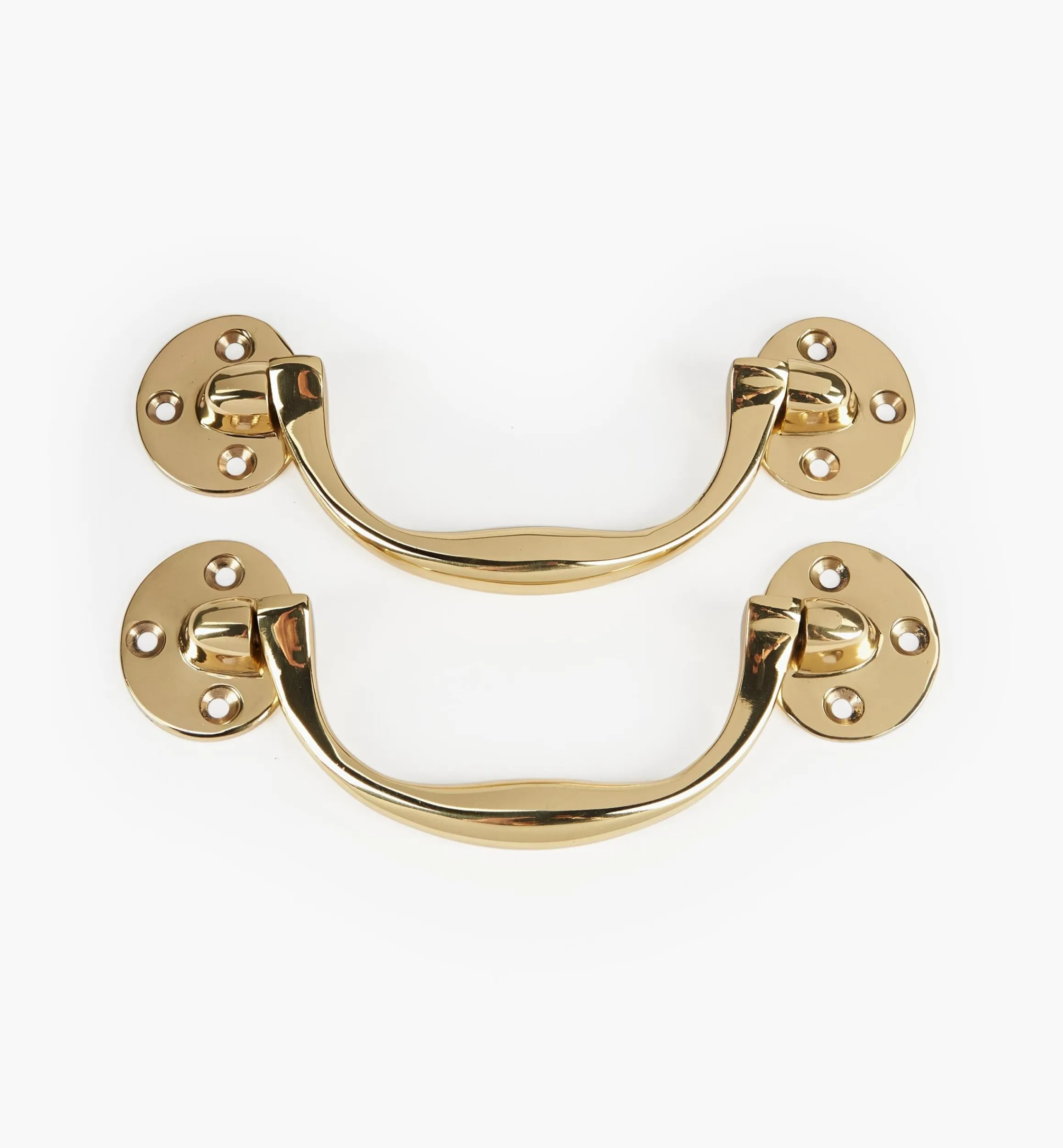 Lee Valley Handles>Large Cast Brass Chest Lifting Handles