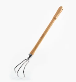 Lee Valley Weeding>Mid-Length Three-Prong Cultivator