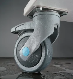 Lee Valley Casters & Wheels>Levina 100mm Stainless-Steel-Plate Caster