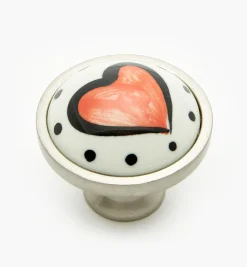 Lee Valley Knobs>Liberty Ceramic Heart Knobs