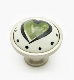 Lee Valley Knobs>Liberty Ceramic Heart Knobs
