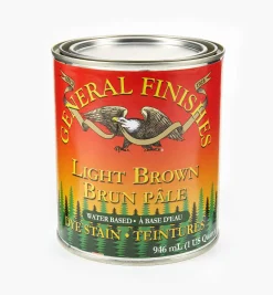 Lee Valley Supplies>Light Brown General Water-Based Dye Stain