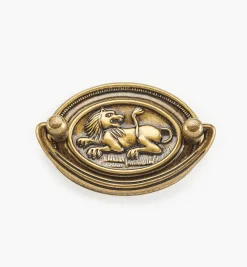 Lee Valley Pulls>Lion Plate Pulls