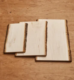 Lee Valley Supplies>Live-Edge Rectangular Basswood Plaques