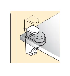 Lee Valley Storage Organization>Locking Glass Shelf Supports