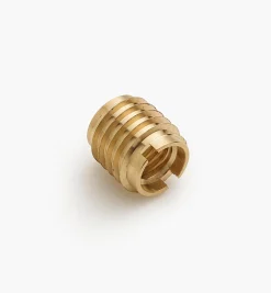 Lee Valley Fasteners>M10-1.5 Brass Knife-Edge Insert Nut