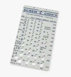 Lee Valley Workshop>Machine Screw Gauge