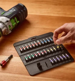 Lee Valley Magnets|Magnets>Magnetic Holder & 1/4" Bit Set