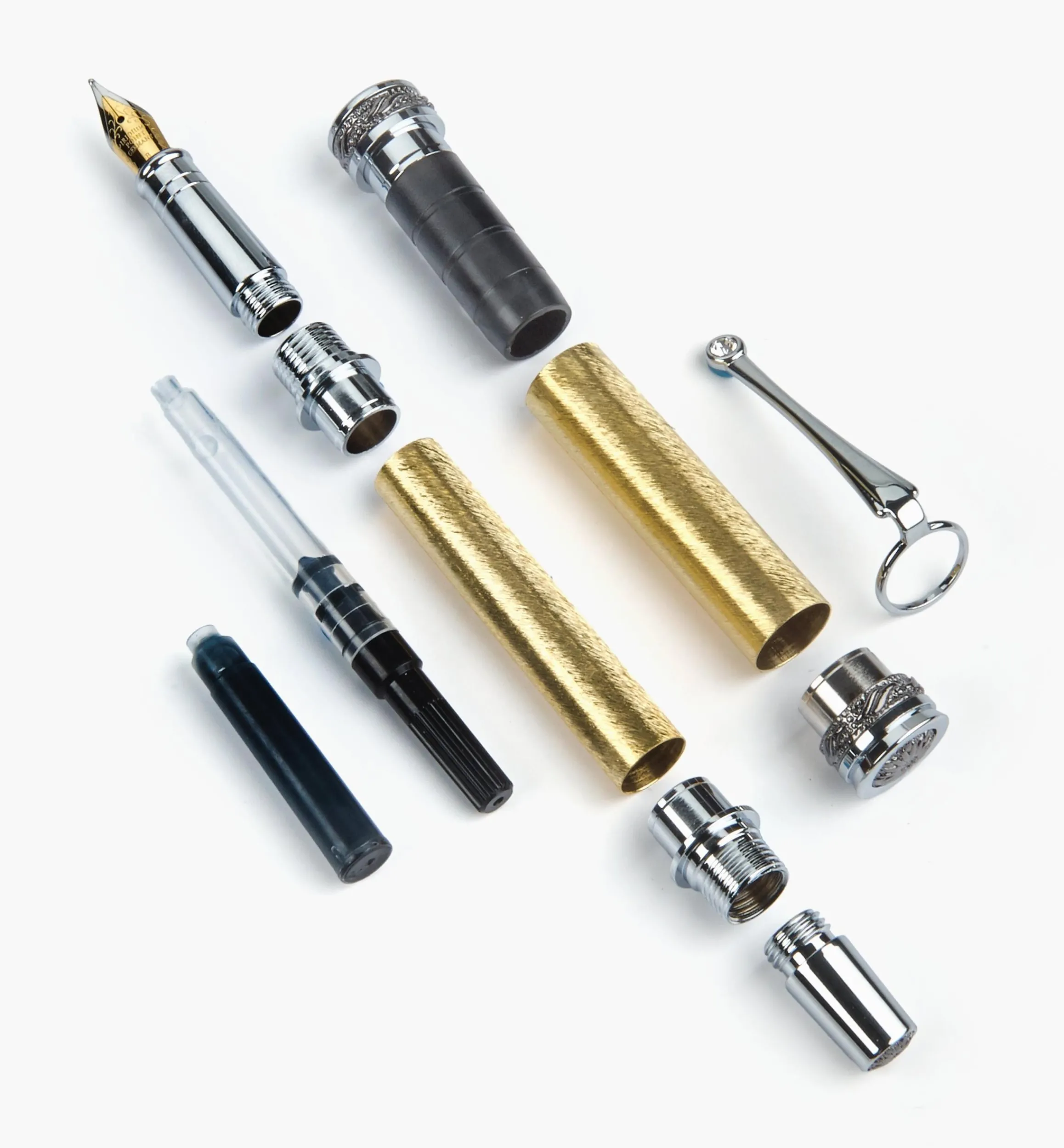Lee Valley Project Supplies>Majestic Jr. Fountain Pen Hardware