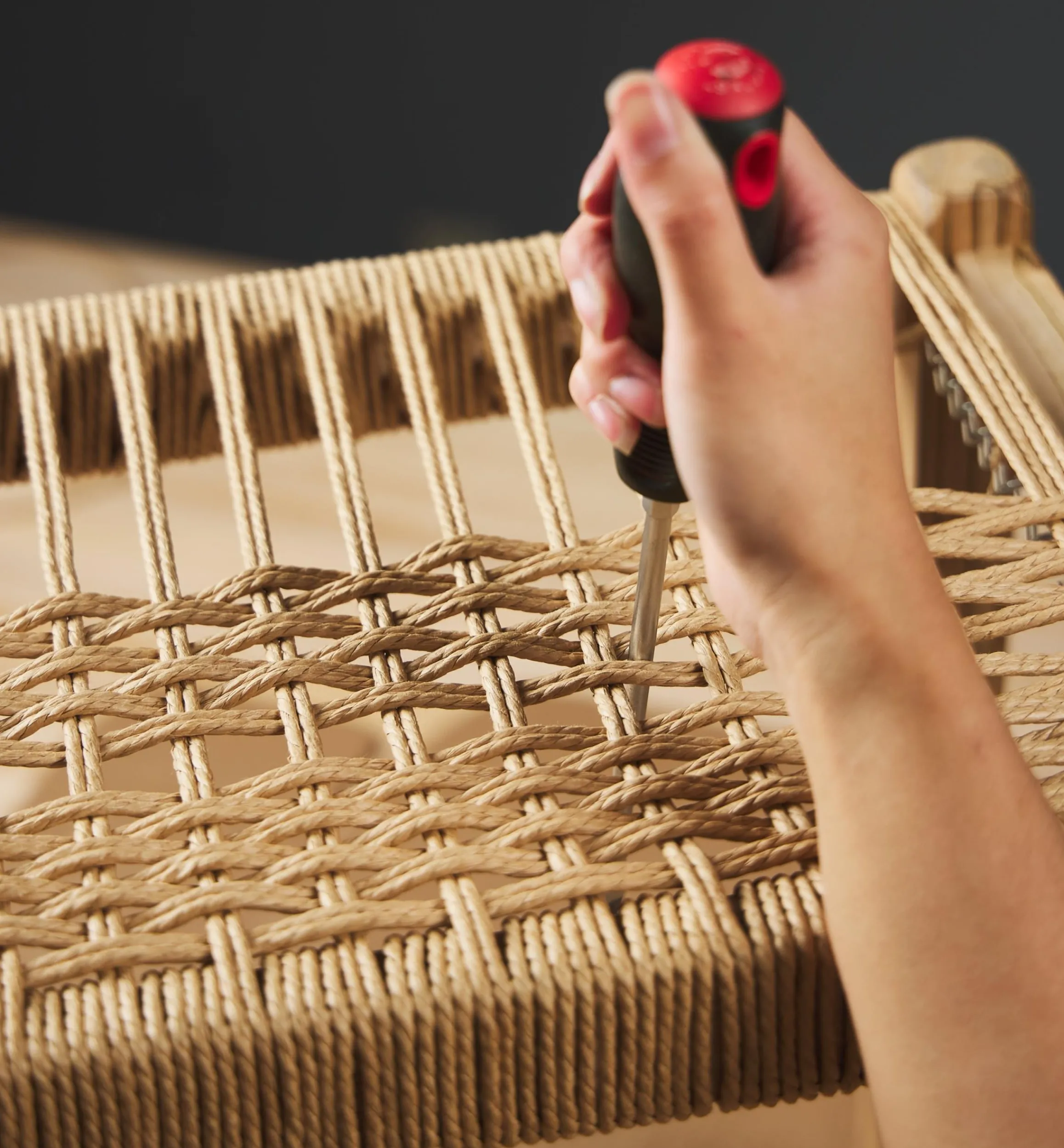 Lee Valley Supplies>Make It Yourself Danish Cord Stool Kit