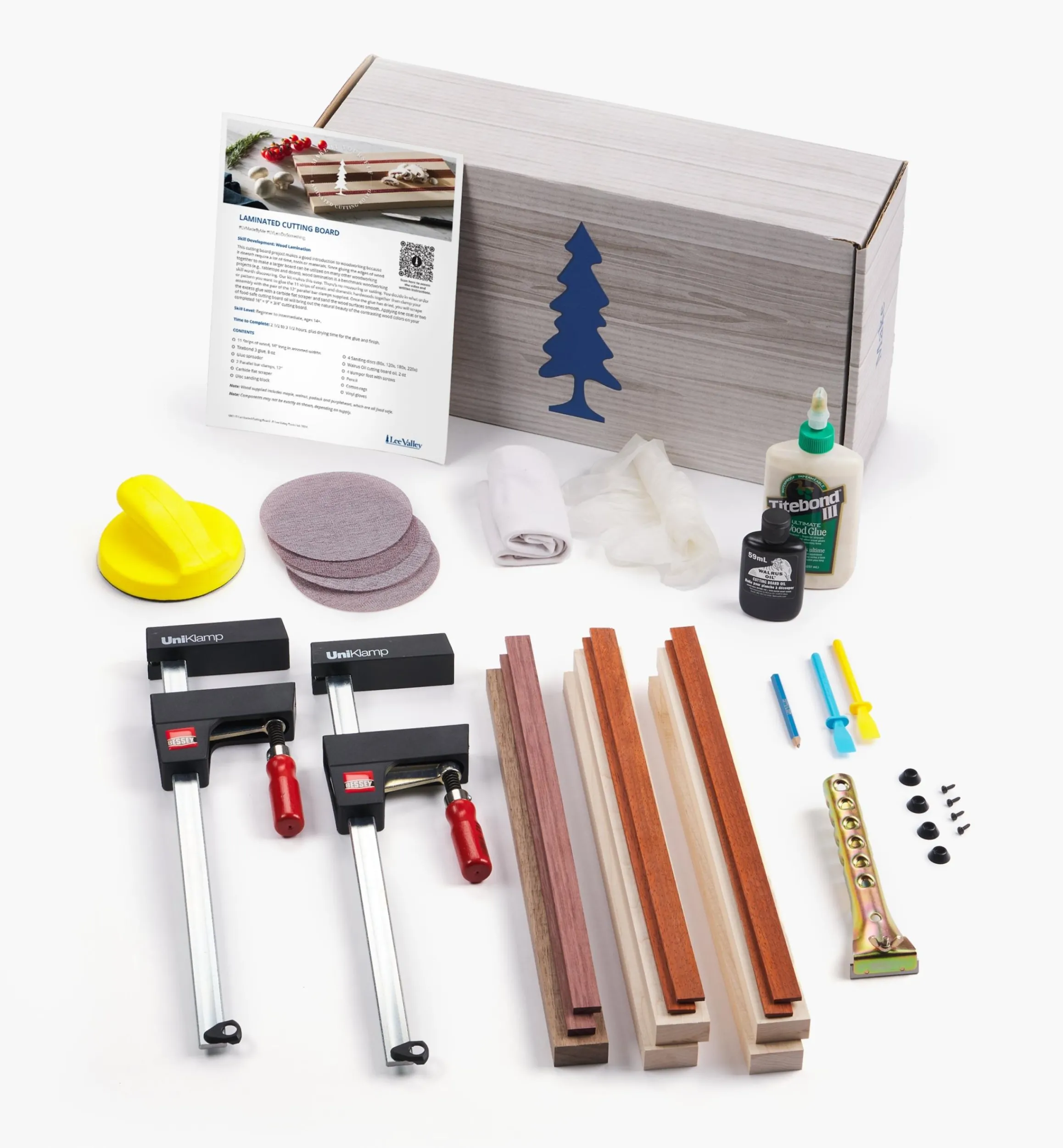 Lee Valley Supplies>Make It Yourself Laminated Cutting Board Kit