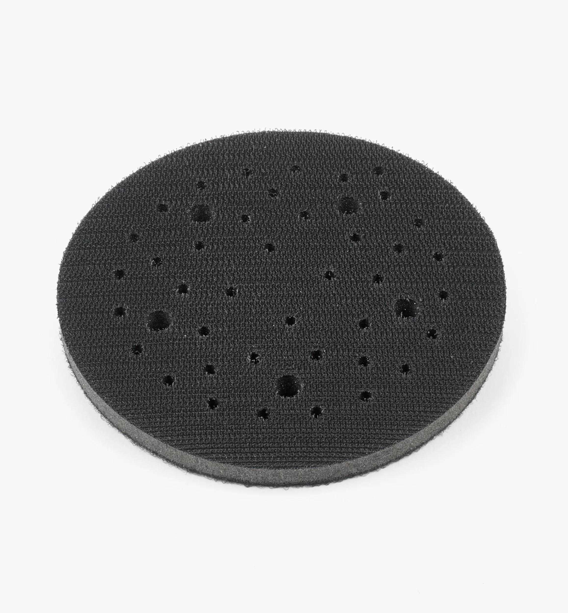 Lee Valley Supplies>Mirka 5" × 3/8" Multi-Hole Grip-Faced Interface Pad