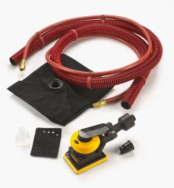 Lee Valley Power Tools>Mirka 3" × 4" Pneumatic Sander With Self-Generating Vacuum, 3mm Orbit