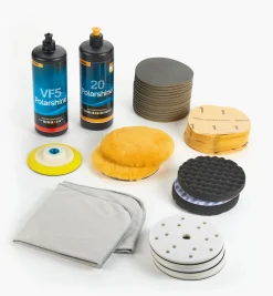 Lee Valley Supplies>Mirka 6" Golden Finish Kit