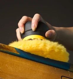 Lee Valley Supplies>Mirka 6" Yellow Lamb's Wool Pro Pad